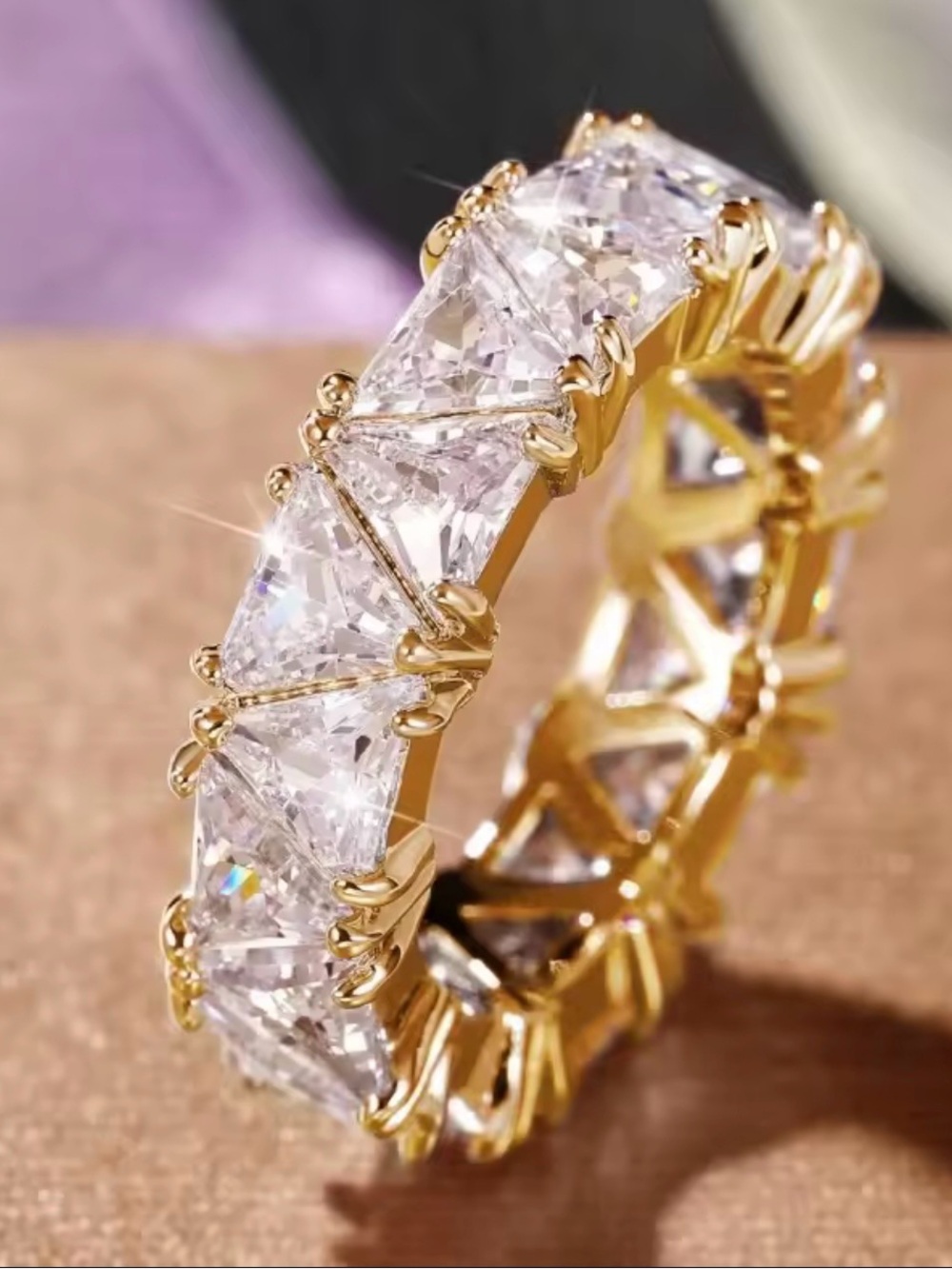 18k 6ct Trillion Eternity Band